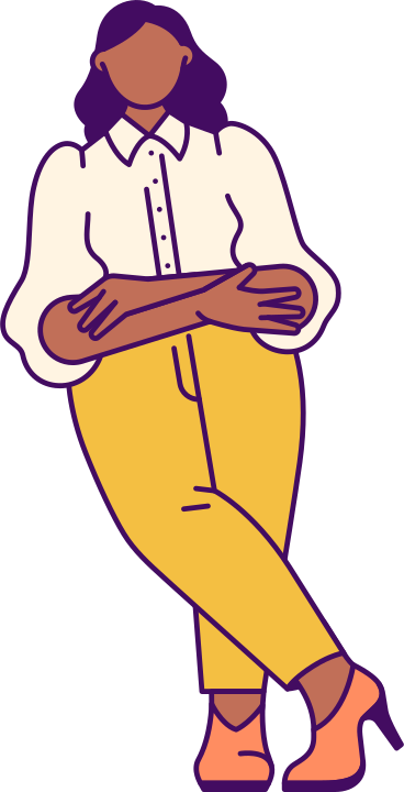 woman crossing her arms over her chest PNG, SVG