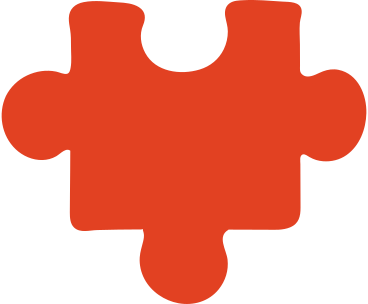 red puzzle piece PNG, SVG