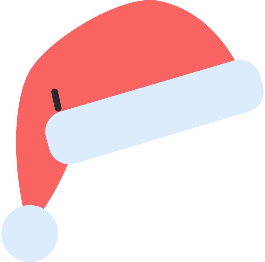 santa hat Illustration in PNG, SVG