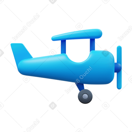 3D aircraft PNG, SVG