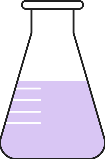 Flacon avec liquide pour la science PNG, SVG