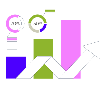 Crecimiento empresarial en datos estadísticos PNG, SVG