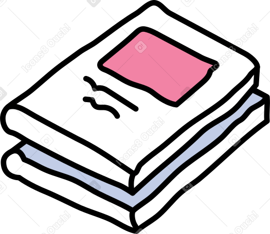 stack of books PNG, SVG