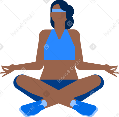 yoga woman Illustration in PNG, SVG