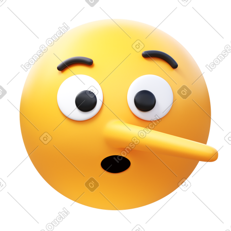 3D lying face PNG, SVG