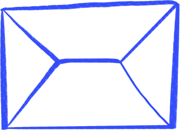 blue envelope PNG, SVG