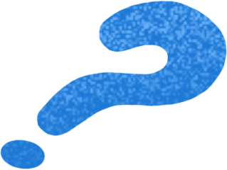 blue question mark in perspective PNG, SVG