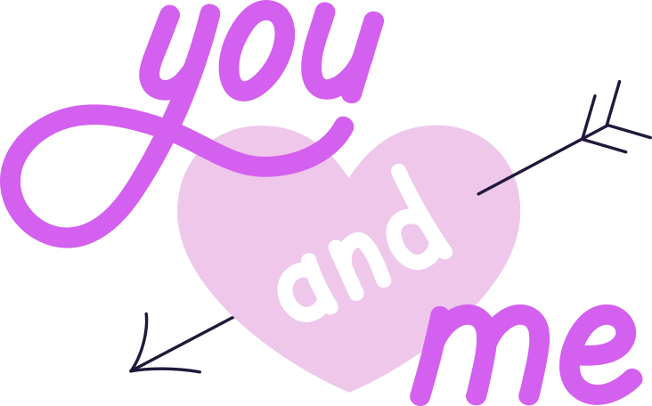 you and me Illustration in PNG, SVG