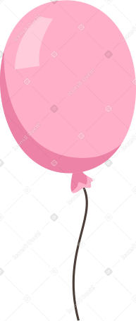 ballon rose PNG, SVG