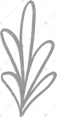 gray tall bush Illustration in PNG, SVG