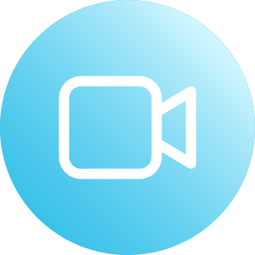 icône de caméra ronde bleue PNG, SVG