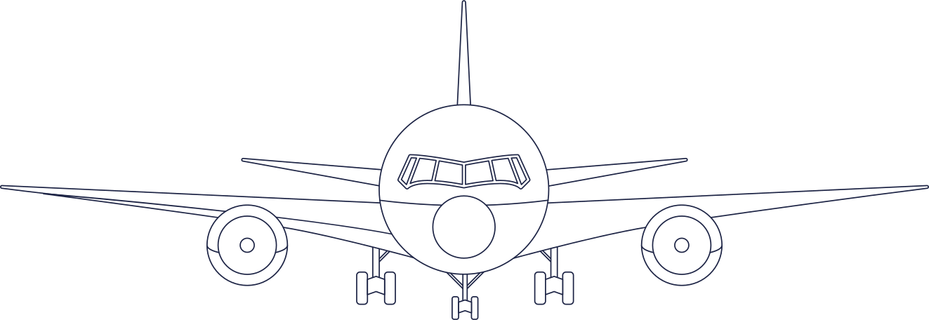 plane line Illustration in PNG, SVG