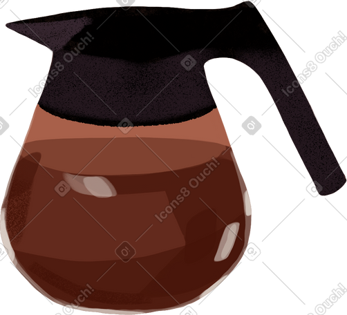 glass coffee kettle PNG, SVG