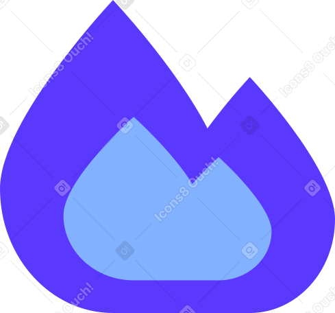青い火 PNG、SVG