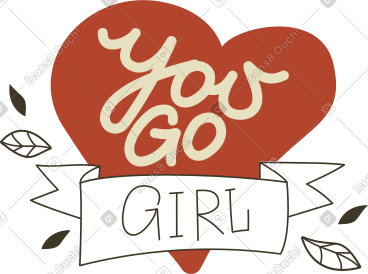 Lettering you go girl PNG, SVG