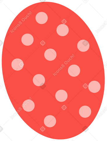 Huevo de pascua con patrón circular PNG, SVG