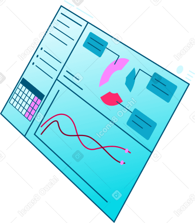 écran d'analyse graphique PNG, SVG
