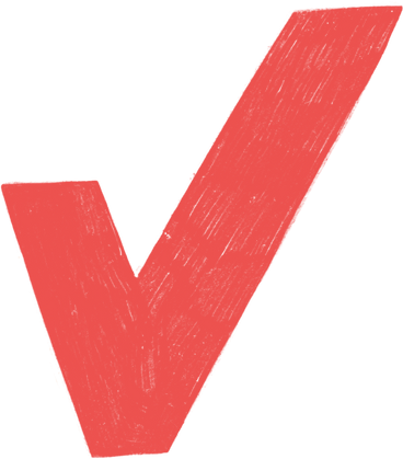 red check mark for confirmation PNG, SVG