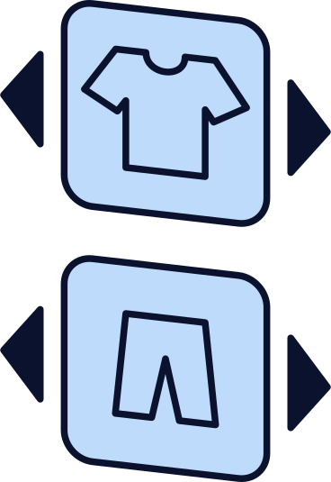 Clothing selection buttons PNG, SVG