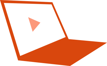 open laptop with video file icon on screen PNG, SVG