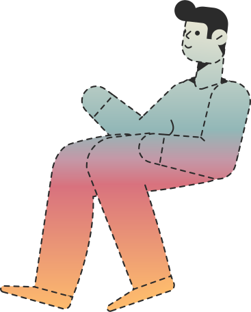 man sit Illustration in PNG, SVG