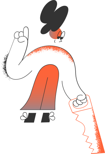 girl with saw PNG, SVG