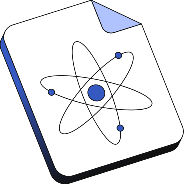 file with atom icon PNG, SVG