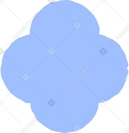 quatrefoil light blue PNG, SVG