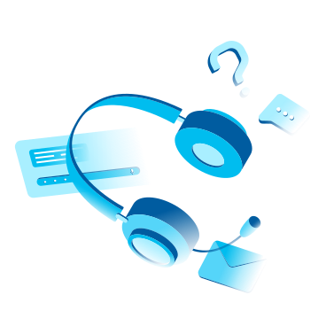 Online support chat and headset  PNG, SVG