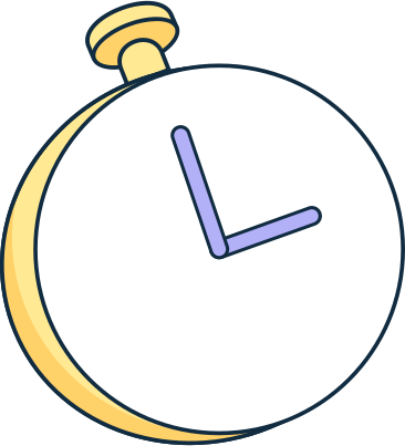 stopwatch animated illustration in GIF, Lottie (JSON), AE