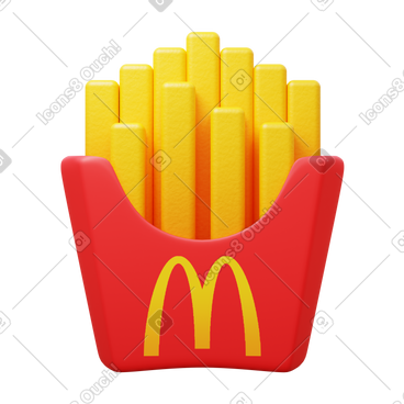 Mcdonald`s french fries PNG, SVG