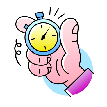 Hand holding small pocket watch PNG, SVG