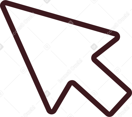 arrow cursor Illustration in PNG, SVG
