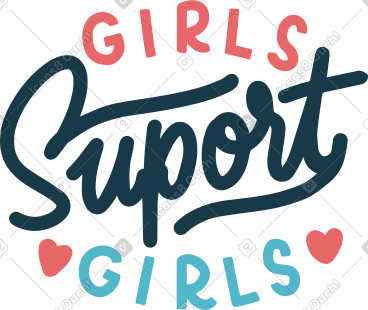 Girls support girls PNG, SVG