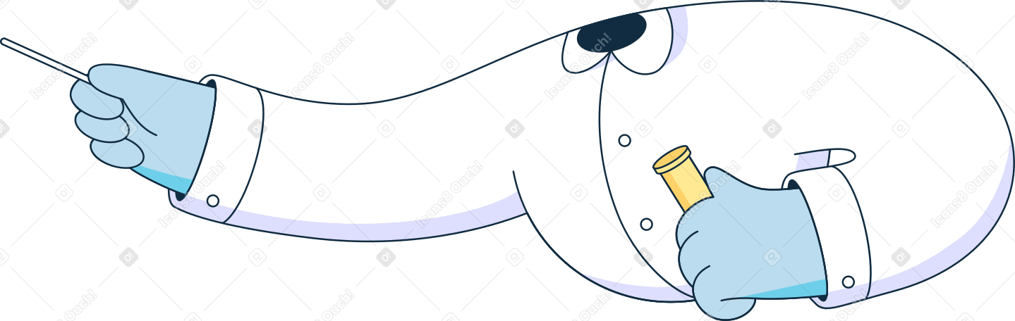 body in a shirt with a flask and wand Illustration in PNG, SVG