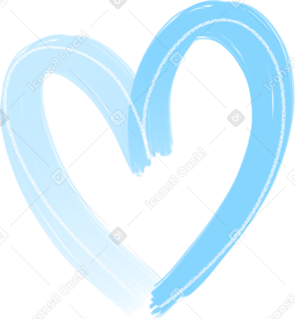 heart blue PNG、SVG