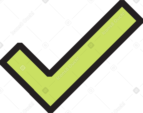 Segno di spunta verde PNG, SVG