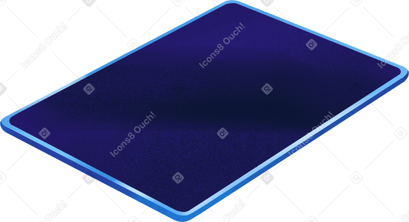 big blue ipad PNG, SVG