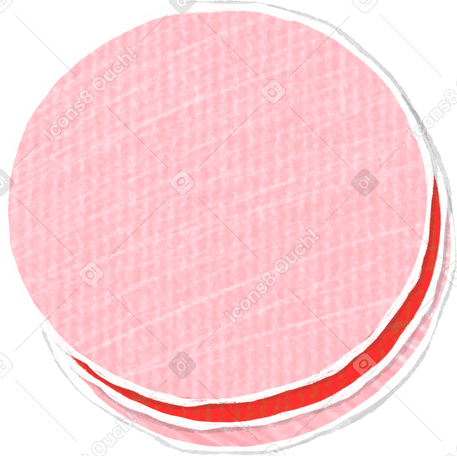 macaroons pink Illustration in PNG, SVG