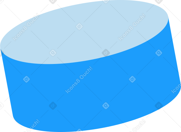 Figure tridimensionnelle bleue PNG, SVG