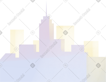 Sunny city silhouette PNG, SVG