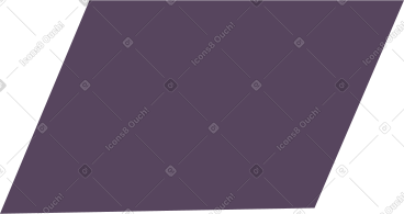 Purple parallelogram PNG, SVG