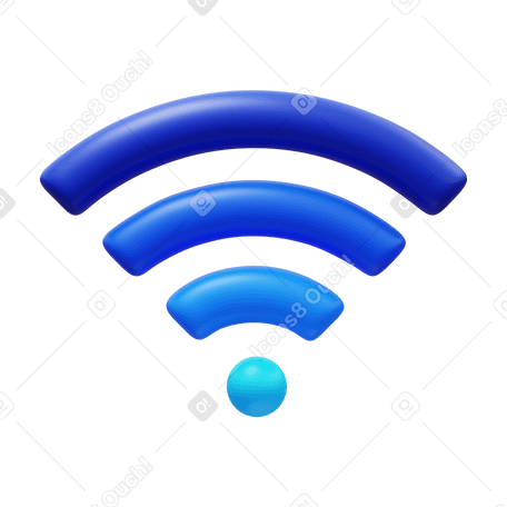 3D wi-fi PNG、SVG