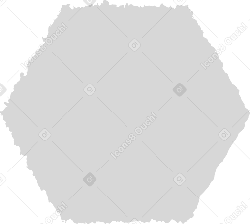 hexagon grey Illustration in PNG, SVG