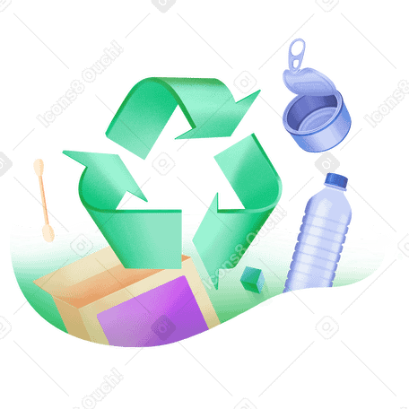 Sorting and recycling of waste PNG, SVG