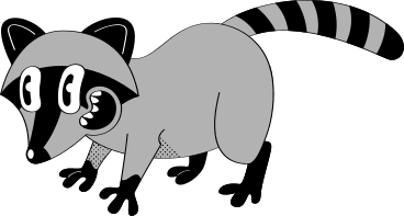raccoon PNG, SVG