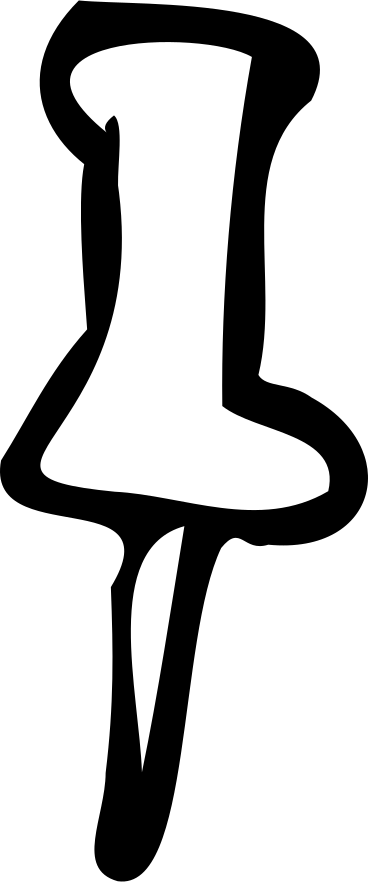 Белая булавка в PNG, SVG