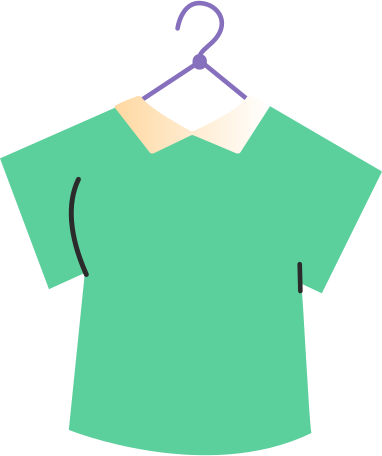 shirt on hanger Illustration in PNG, SVG