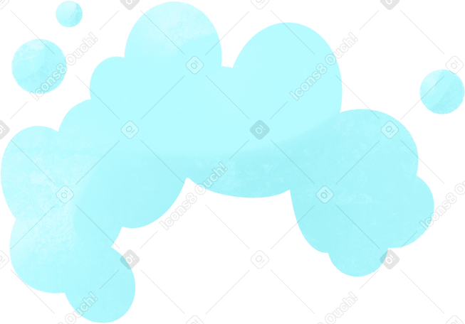 foam with bubbles on the head Illustration in PNG, SVG