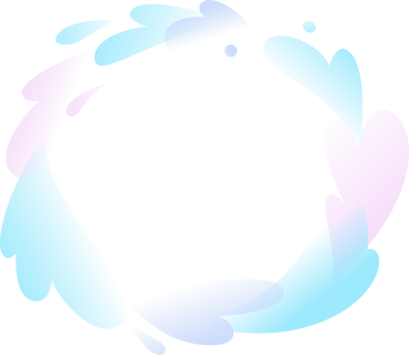 composition décorative avec des gouttes aux couleurs pastel PNG, SVG